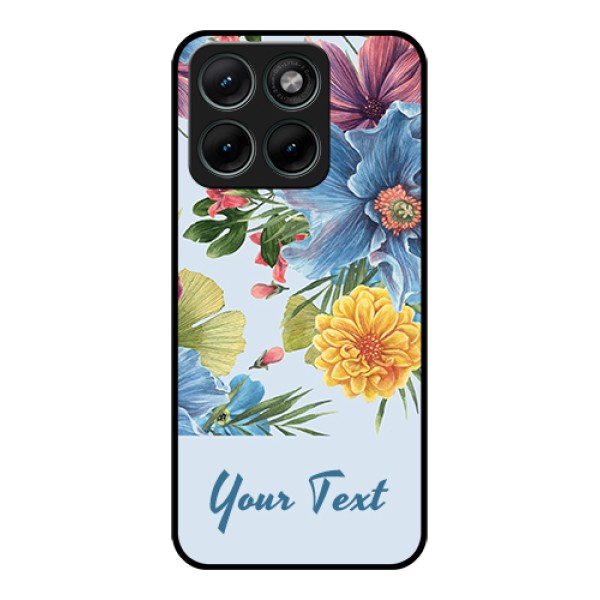 Motorola Edge 70 Fusion Custom Glass Phone Case - Stunning Watercolored Flowers Painting Design Motorola Edge 70 Fusion Custom Glass Phone Case - Stunning Watercolored Flowers Painting Design