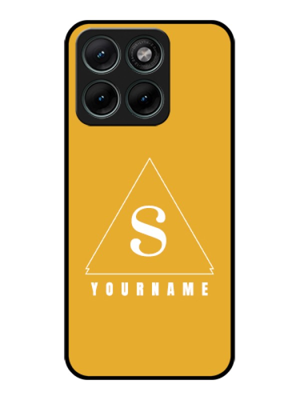 Custom Motorola Edge 70 Fusion Custom Glass Phone Case - Simple Triangle Design