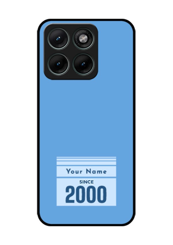 Motorola Edge 70 Fusion Custom Glass Phone Case - Custom Year Of Birth Design