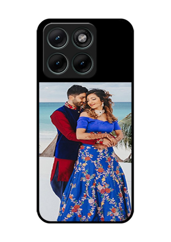 Motorola Edge 70 Fusion Custom Glass Phone Case - Upload Full Picture With Custom Color Design