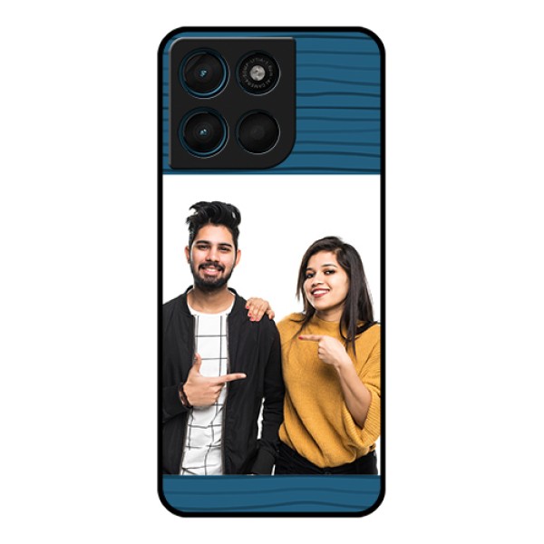 Motorola G Max 5G Custom Glass Phone Case - Blue Pattern Cover Design Motorola G Max 5G Custom Glass Phone Case - Blue Pattern Cover Design
