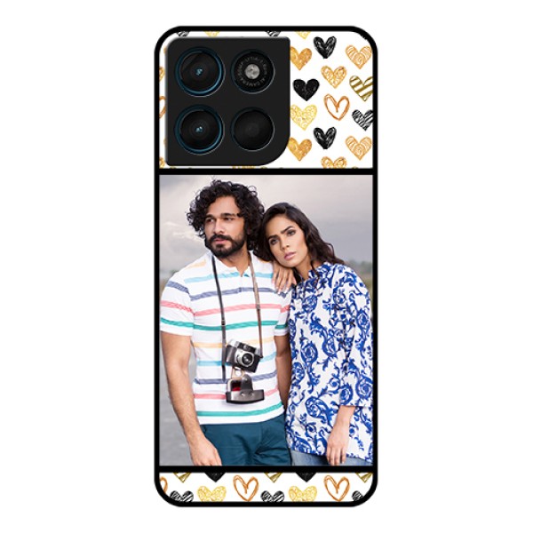 Motorola G Max 5G Custom Glass Phone Case - Love Symbol Design