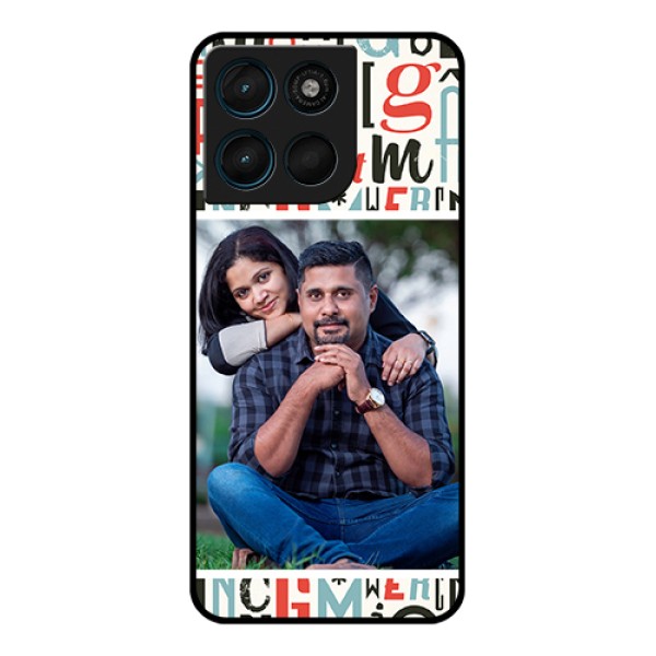 Motorola G Max 5G Custom Glass Phone Case - Alphabet Design