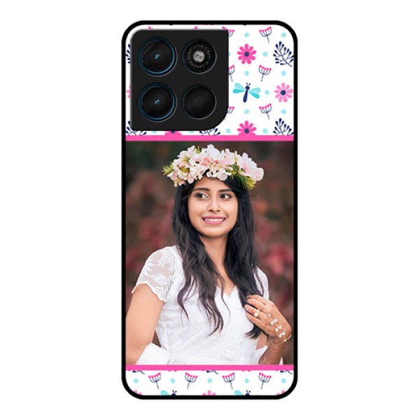 Motorola G Max 5G Custom Glass Phone Case - Colorful Flower Design Motorola G Max 5G Custom Glass Phone Case - Colorful Flower Design