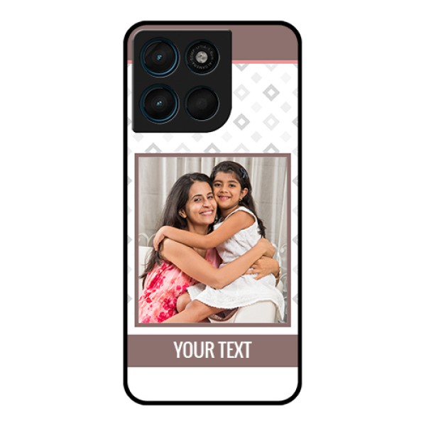 Motorola G Max 5G Custom Glass Phone Case - Simple Diamond Design Motorola G Max 5G Custom Glass Phone Case - Simple Diamond Design