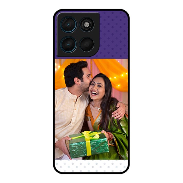 Motorola G Max 5G Custom Glass Phone Case - Violet Colored Pattern Design Motorola G Max 5G Custom Glass Phone Case - Violet Colored Pattern Design
