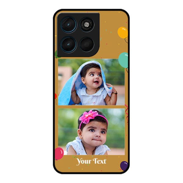 Motorola G Max 5G Custom Glass Phone Case - Image Holder With Birthday Celebrations Design Motorola G Max 5G Custom Glass Phone Case - Image Holder With Birthday Celebrations Design