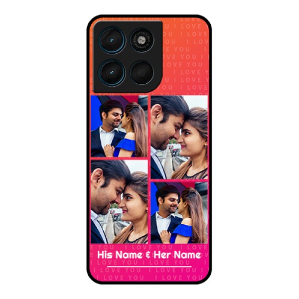 Motorola G Max 5G Custom Glass Phone Case - I Love You Pink Design Motorola G Max 5G Custom Glass Phone Case - I Love You Pink Design