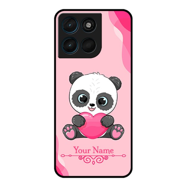 Motorola G Max 5G Custom Glass Phone Case - Cute Panda Design