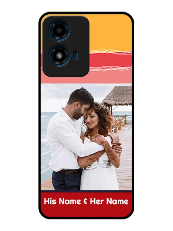 Custom Motorola G04 Custom Glass Phone CaseColorful Case Design