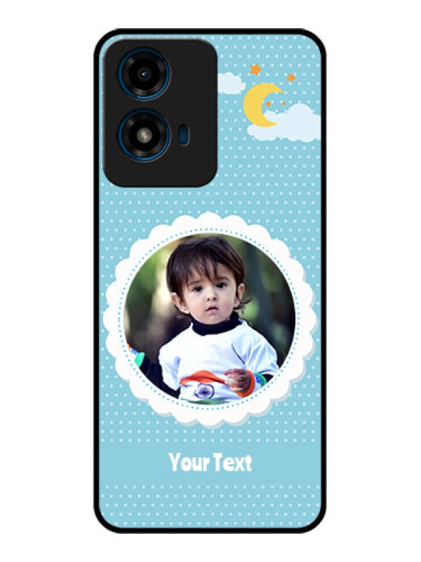 Custom Motorola G04 Custom Glass Phone CaseViolet Pattern Design