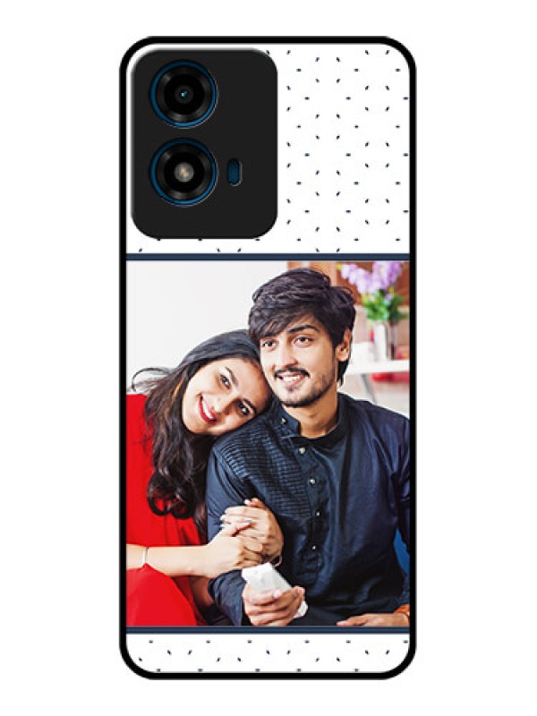 Custom Motorola G04 Custom Glass Phone CasePremium Dot Design