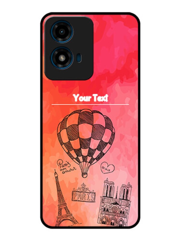 Custom Motorola G04 Custom Glass Phone CaseParis Theme Design