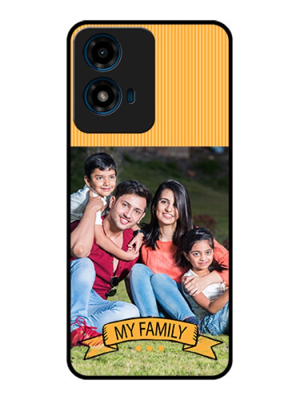 Custom Motorola G04 Custom Glass Phone CaseMy Family Design