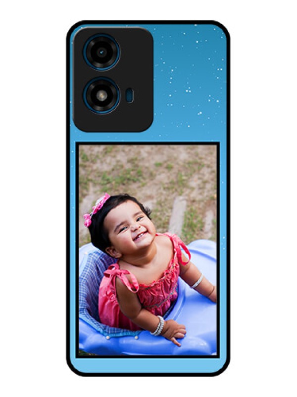 Custom Motorola G04 Custom Glass Phone CaseWave Pattern Colorful Design