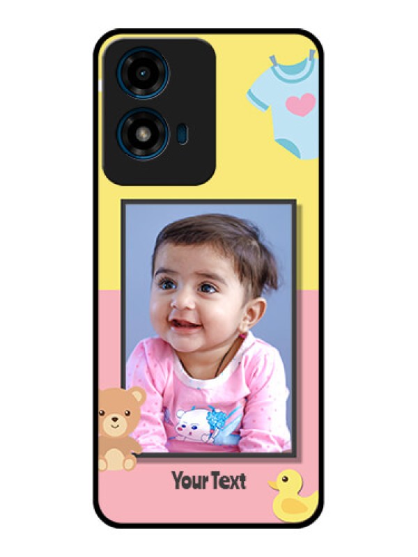 Custom Motorola G04 Custom Glass Phone CaseKids 2 Color Design