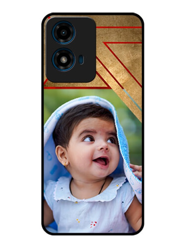 Custom Motorola G04 Custom Glass Phone CaseGradient Abstract Texture Design