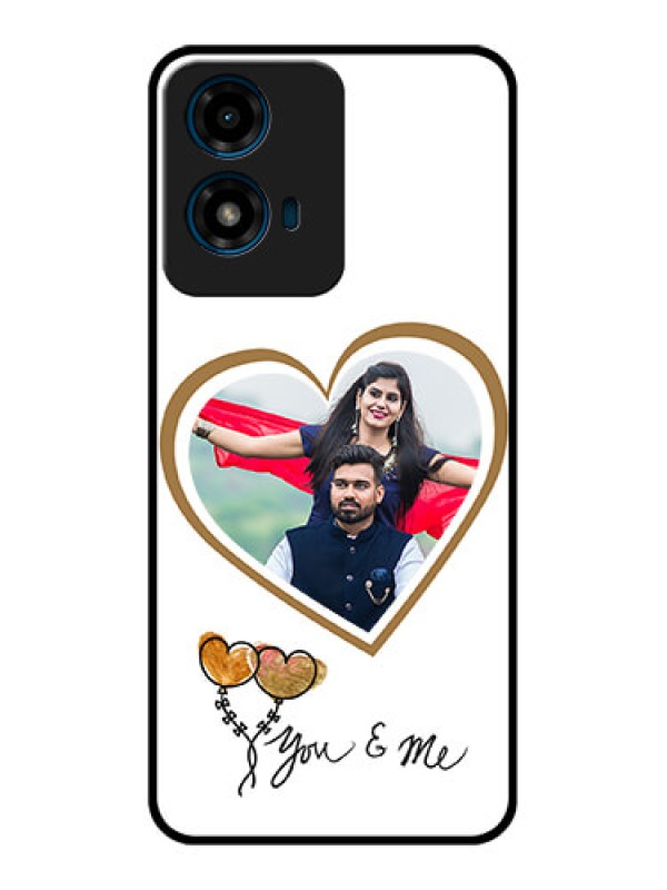 Custom Motorola G04S Custom Glass Phone CaseYou and Me Design