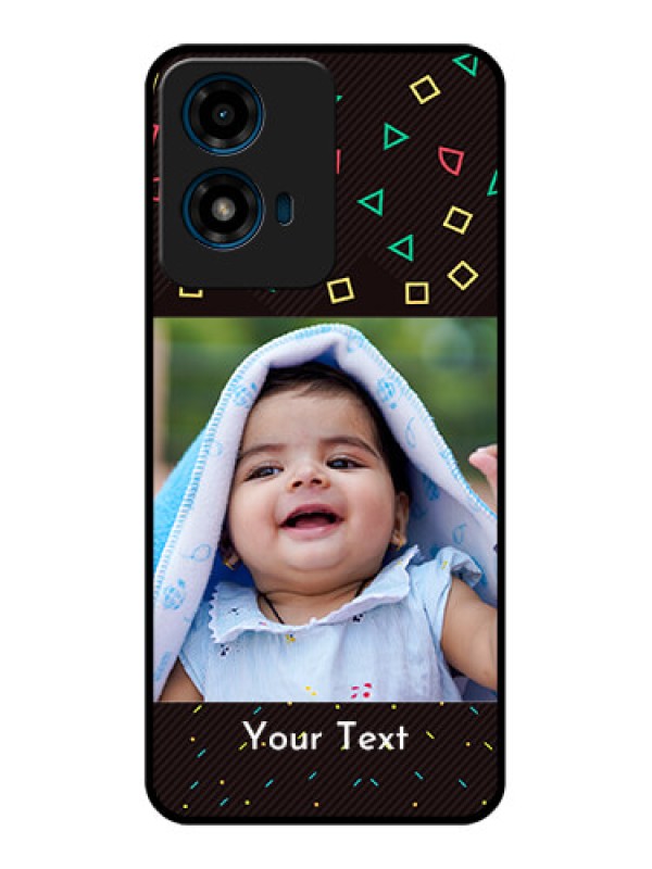 Custom Motorola G04S Custom Glass Phone CaseWith Confetti Birthday Design