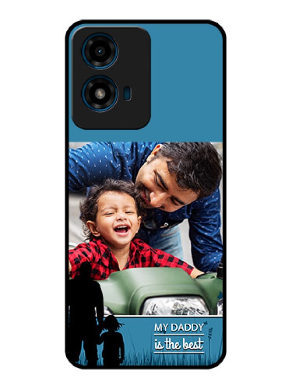 Custom Motorola G04S Custom Glass Phone CaseBest Dad Design