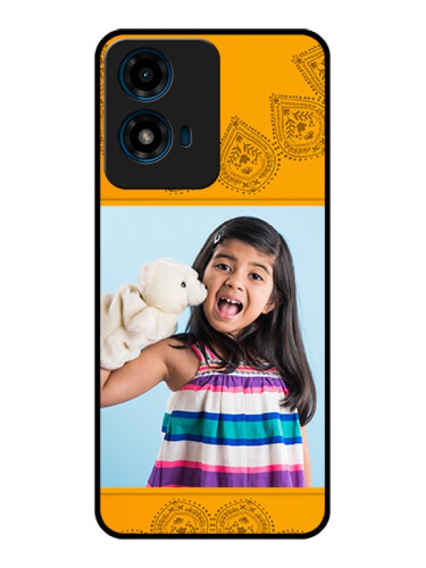 Custom Motorola G04S Custom Glass Phone CasePhoto Wedding Design