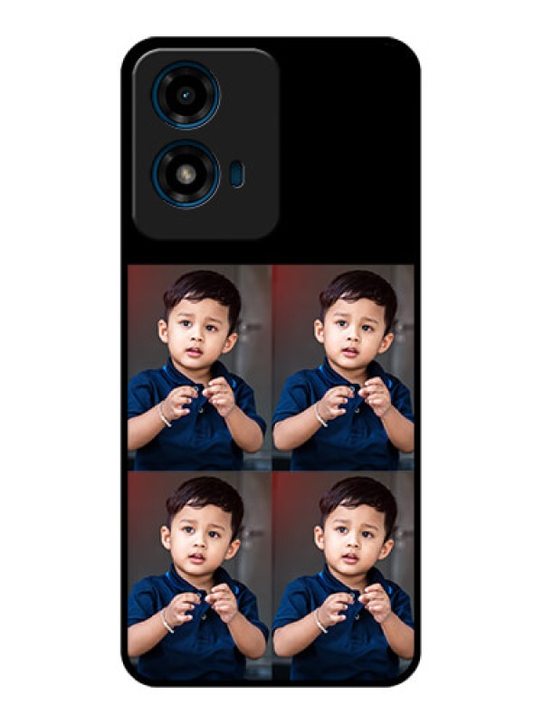 Custom Motorola G04S Custom Glass Phone Case4 Image Holder Design