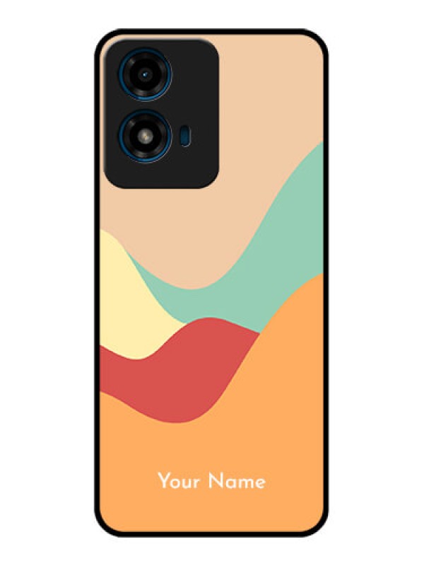 Custom Motorola G04S Custom Glass Phone CaseOcean Waves Multi - Colour Design