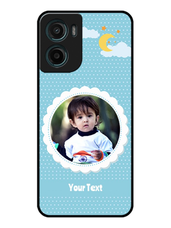 Custom Motorola G05 Custom Glass Phone Case - Violet Pattern Design