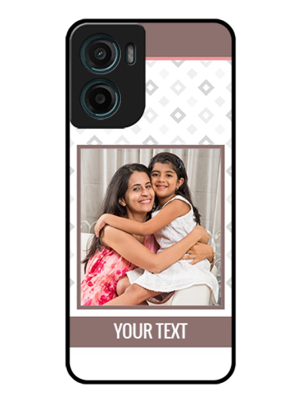 Custom Motorola G05 Custom Glass Phone Case - Simple Diamond Design