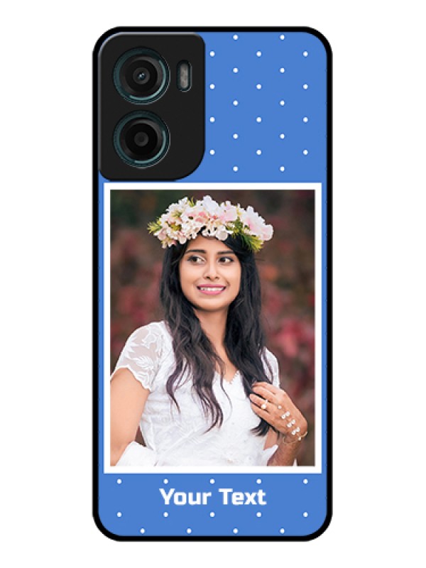 Custom Motorola G05 Custom Glass Phone Case - Polka Dots Design