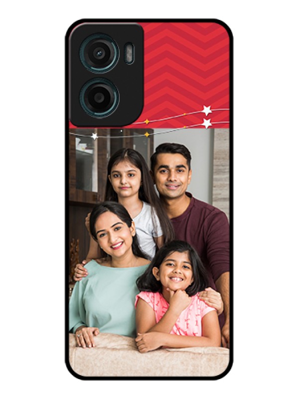 Custom Motorola G05 Custom Glass Phone Case - Happy Family Design