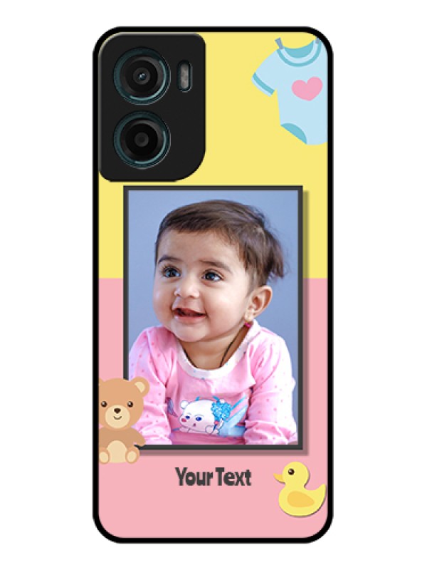 Custom Motorola G05 Custom Glass Phone Case - Kids 2 Color Design