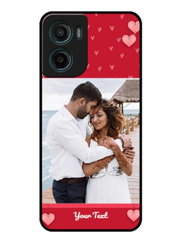 Custom Motorola G05 Custom Glass Phone Case - Valentines Day Design