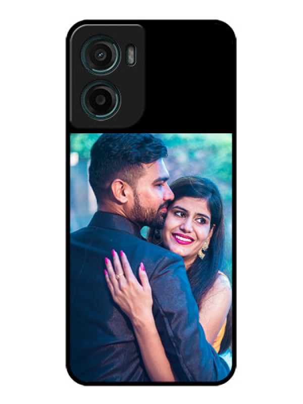 Custom Motorola G05 Custom Glass Phone Case - Upload Full Picture With Custom Color Design