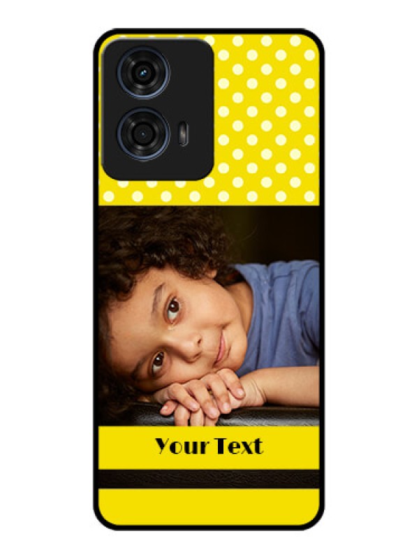 Custom Motorola G24 Power Custom Glass Phone CaseBright Yellow Case Design