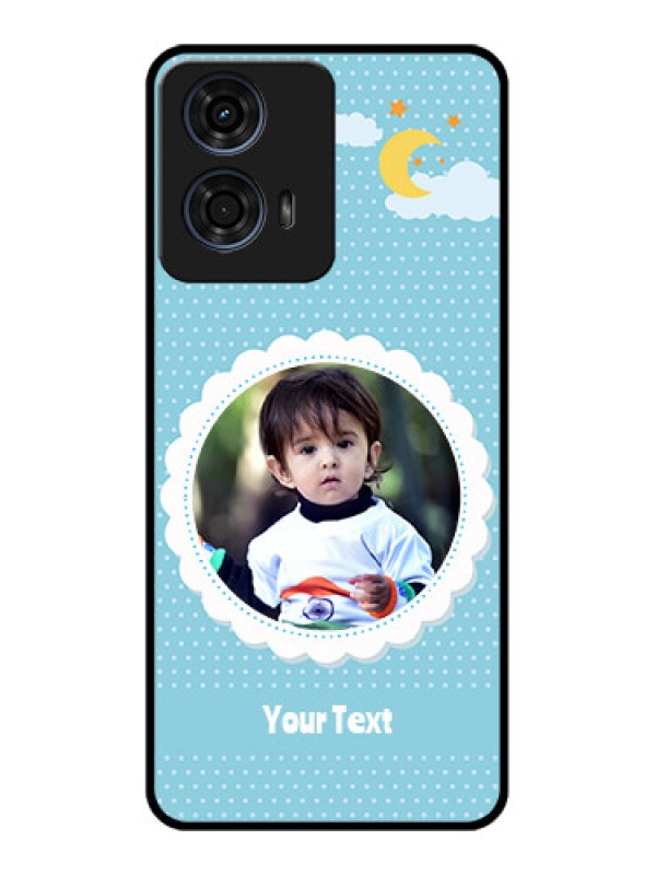 Custom Motorola G24 Power Custom Glass Phone CaseViolet Pattern Design