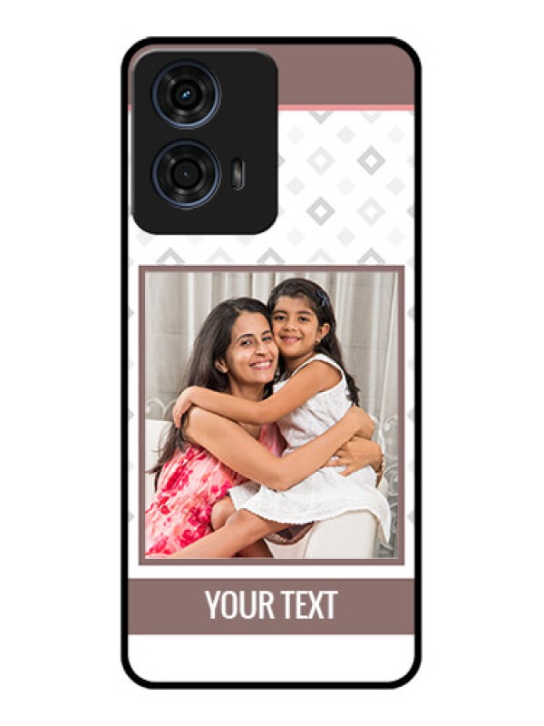 Custom Motorola G24 Power Custom Glass Phone CaseSimple Diamond Design