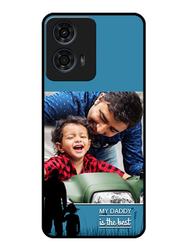 Custom Motorola G24 Power Custom Glass Phone CaseBest Dad Design