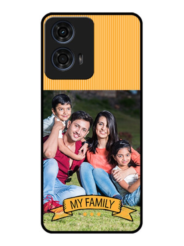 Custom Motorola G24 Power Custom Glass Phone CaseMy Family Design
