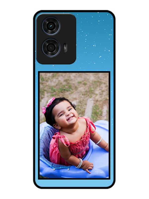 Custom Motorola G24 Power Custom Glass Phone CaseWave Pattern Colorful Design