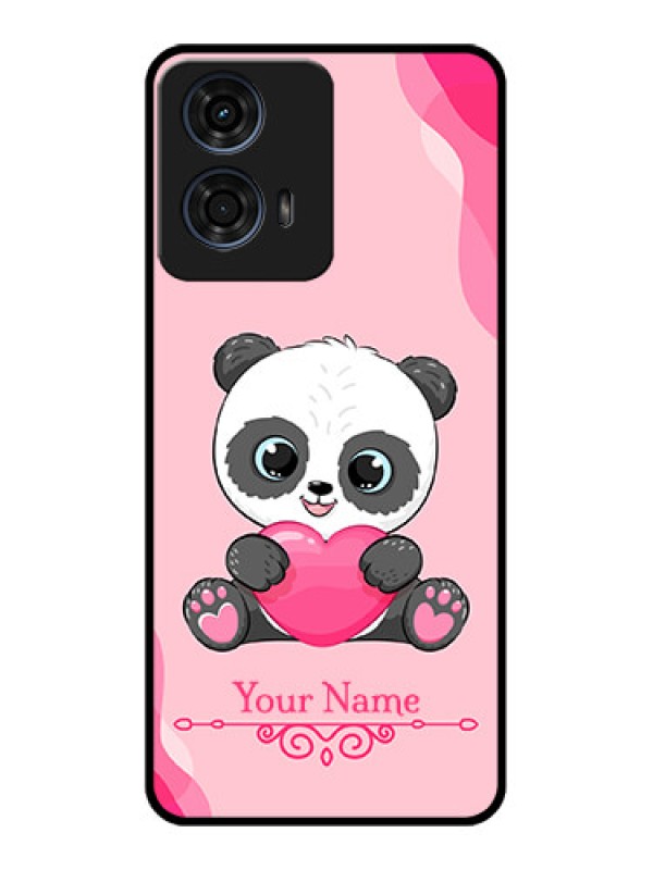 Custom Motorola G24 Power Custom Glass Phone CaseCute Panda Design