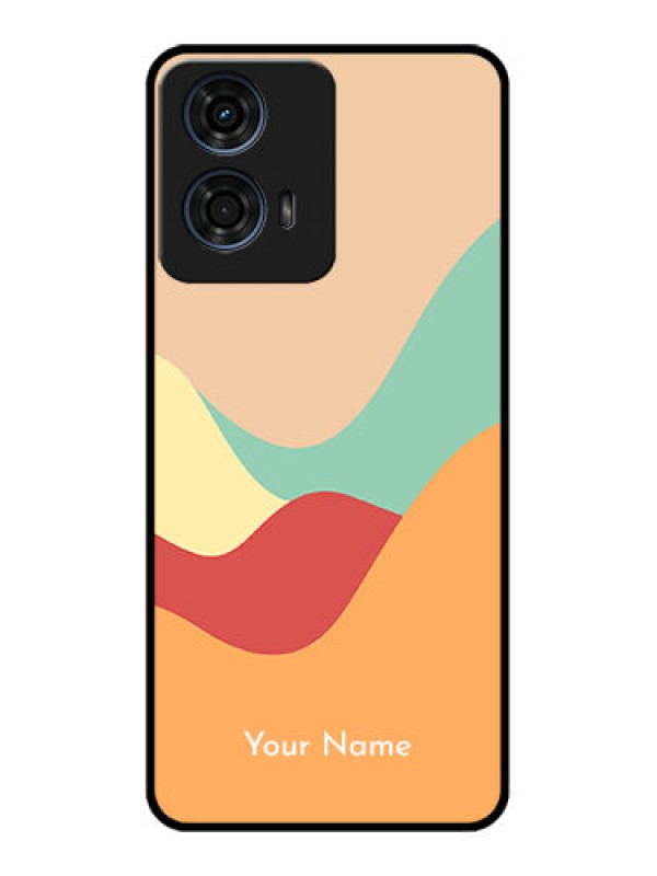 Custom Motorola G24 Power Custom Glass Phone CaseOcean Waves Multi - Colour Design
