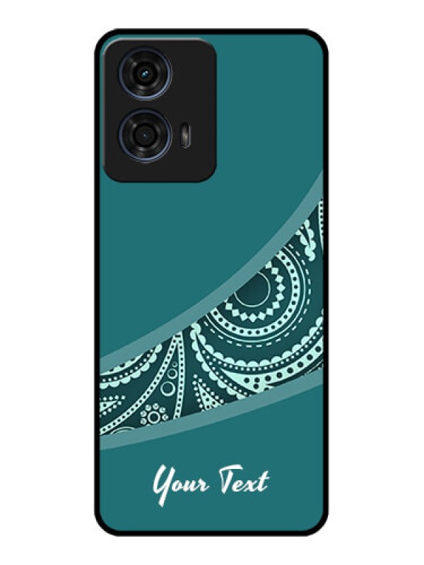 Custom Motorola G24 Power Custom Glass Phone CaseSemi Visible Floral Design