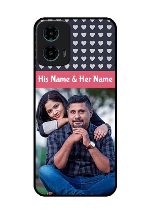 Motorola G34 5G Custom Glass Phone Case - Love Symbols Design