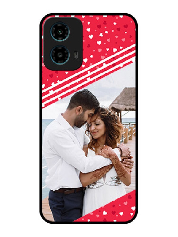 Custom Motorola G34 5G Custom Glass Phone Case - Valentines Gift Design