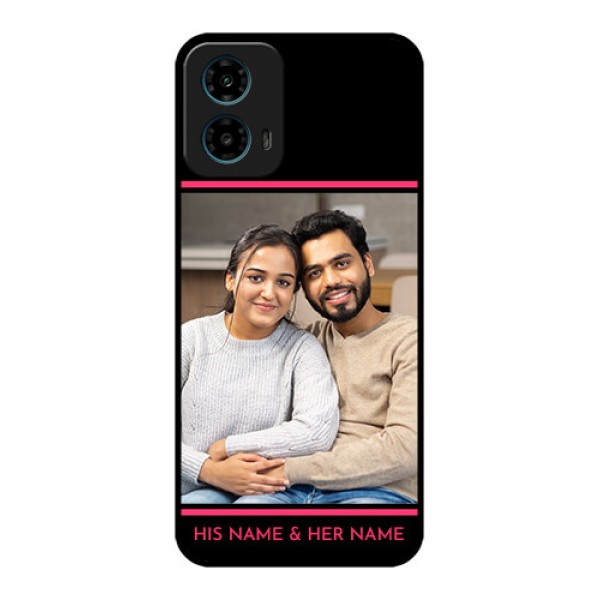 Motorola G34 5G Custom Glass Phone Case - With Add Text Design