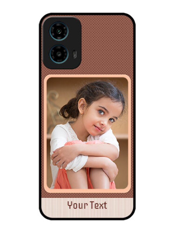 Custom Motorola G34 5G Custom Glass Phone Case - Simple Pic Upload Design