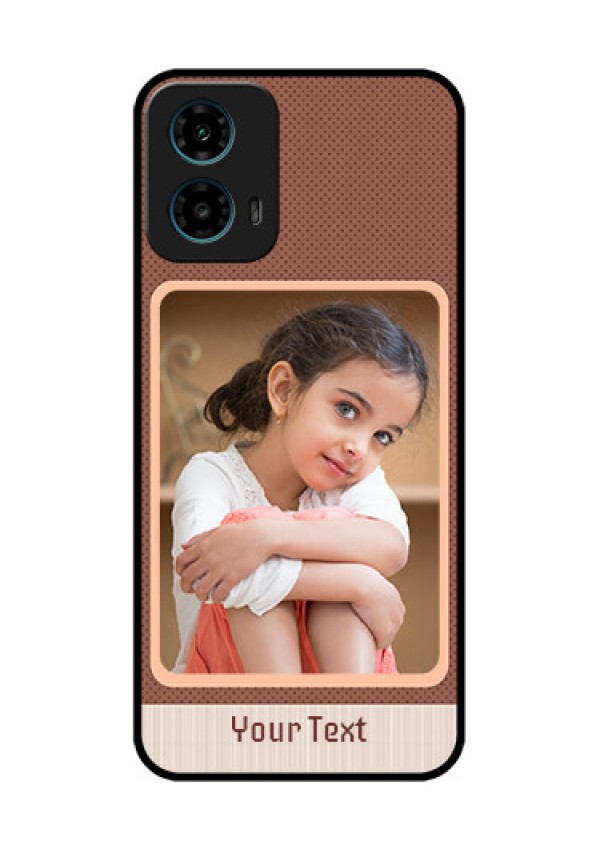 Motorola G34 5G Custom Glass Phone Case - Simple Pic Upload Design