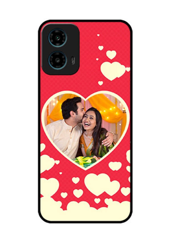 Motorola G34 5G Custom Glass Phone Case - Love Symbols Phone Cover Design