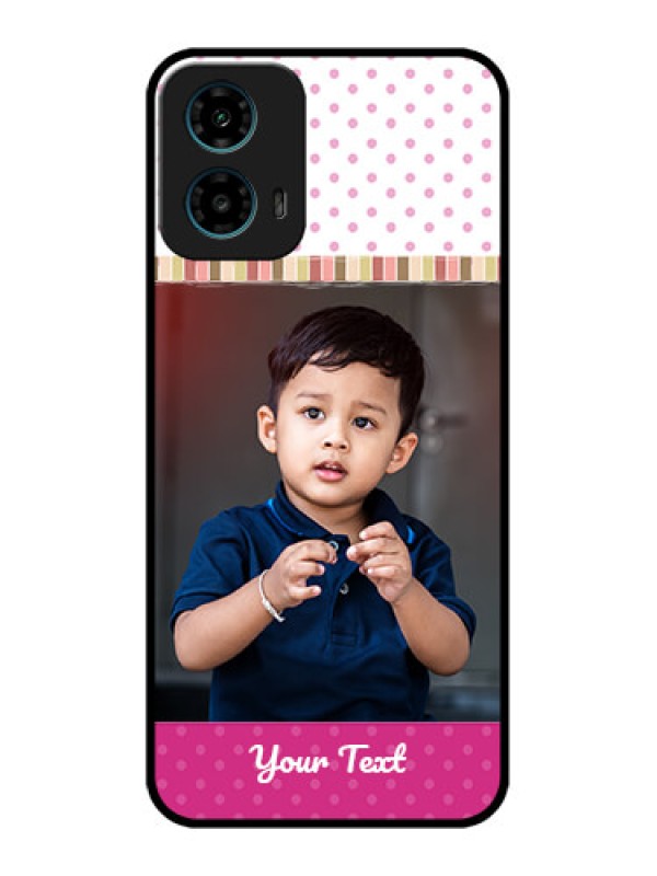 Custom Motorola G34 5G Custom Glass Phone Case - Cute Girls Cover Design